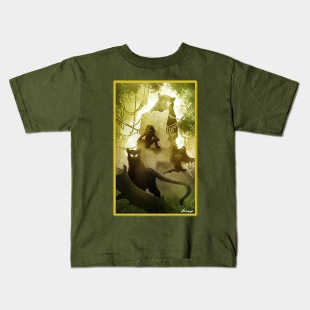 Little King of the Jungle Kids T-Shirt by DVerissimo